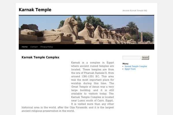 WordPress website example screenshot