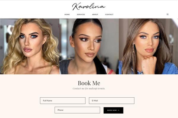 karolinamakeup.com site used Lella