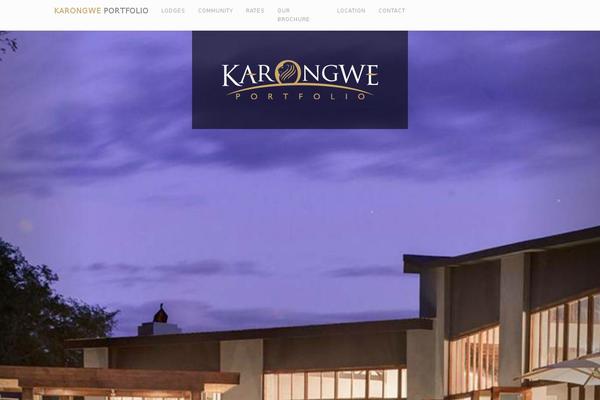 karongweportfolio.com site used Karongwetheme
