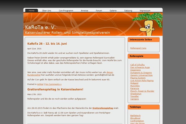 WordPress website example screenshot