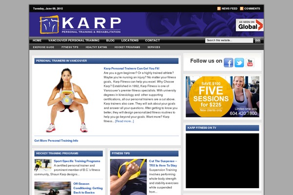 karpfitness.com site used X | The Theme