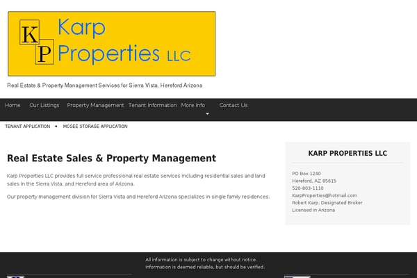 karpproperties.com site used Magazine Premium