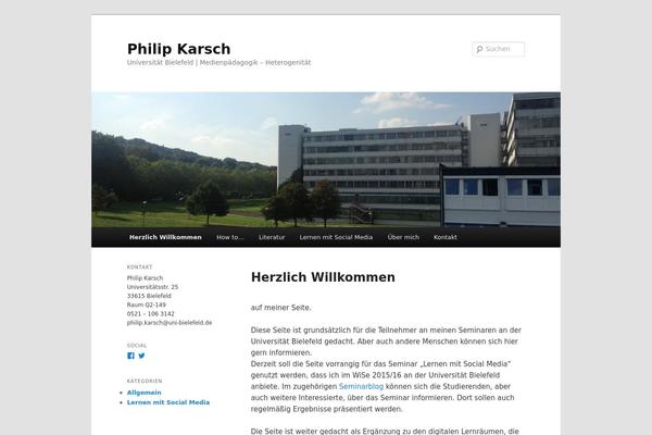 WordPress website example screenshot