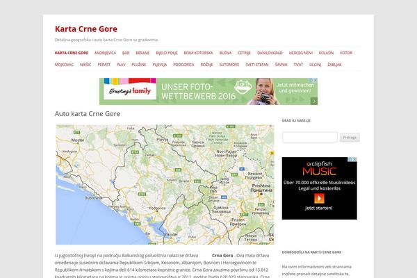 Twenty Twelve theme site design template sample