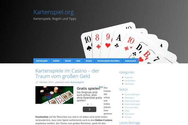 kartenspiel.org site used Wp_zurb