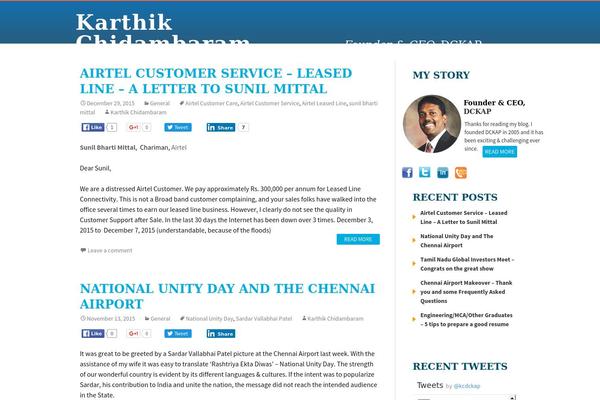 WordPress website example screenshot