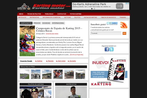 kartingmotor.com site used Karting