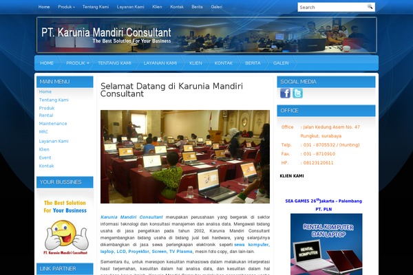 karuniamandiri.com site used Strongblue