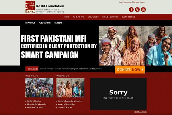 kashf.org site used Kashf