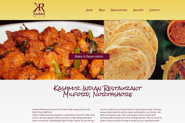kashmirrestaurant.co.nz site used Gourmet