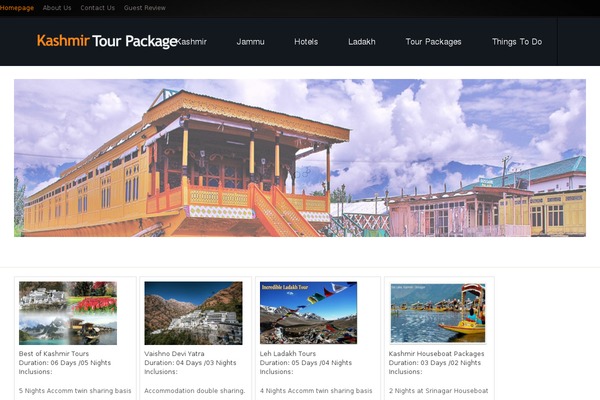 kashmirtourpackage.org site used Theme1826