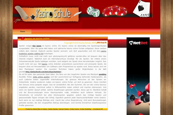 WordPress website example screenshot