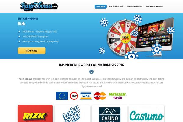 kasinobonus.com site used Bonusfinder