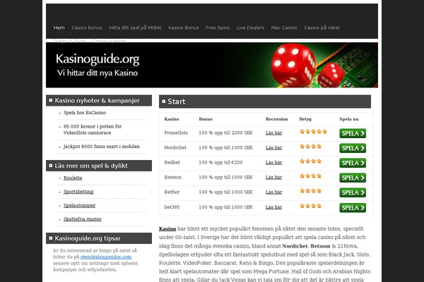 kasinoguide.org site used Kasinoguide