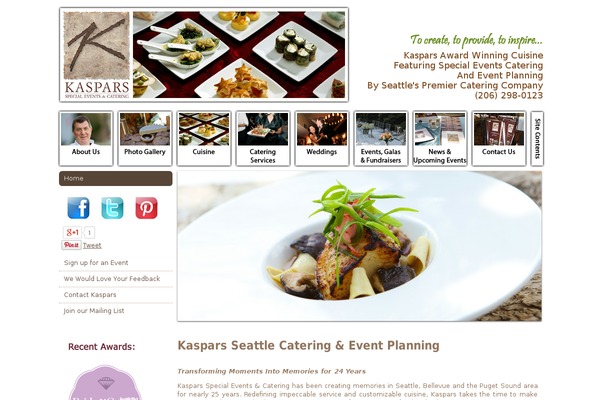 kasparsseattlecatering.com site used Carbone-child