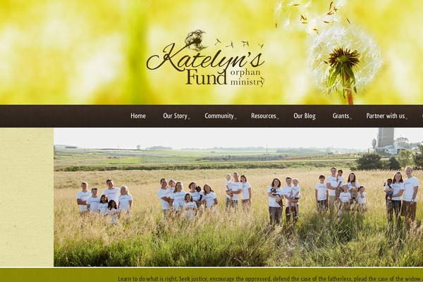 katelynsfund.org site used Charity-home-child