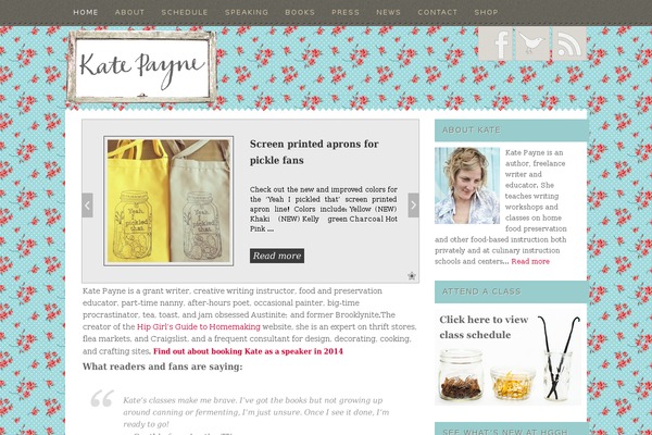 Fabric theme site design template sample