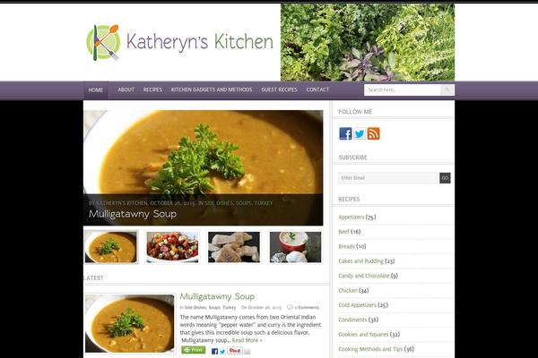 Foodpress theme site design template sample