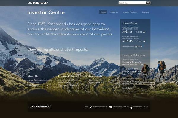 kmdinvestor theme websites examples