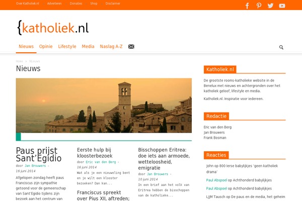 katholiek.nl site used Katholieknl