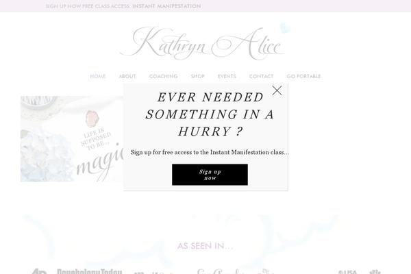 kathrynalice.com site used Kathryn