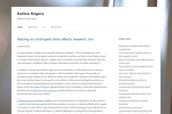 Twenty Twelve theme site design template sample