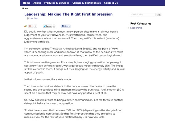 WordPress website example screenshot