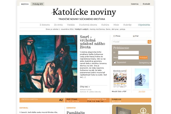 katnoviny.sk site used Katolickenoviny