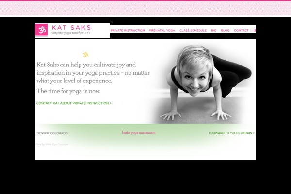Namaste website example screenshot