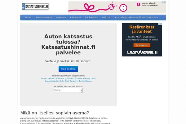 katsastushinnat.fi site used Katsastushinnat-2016