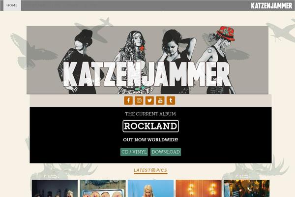 katzenjammer.com site used Rockland