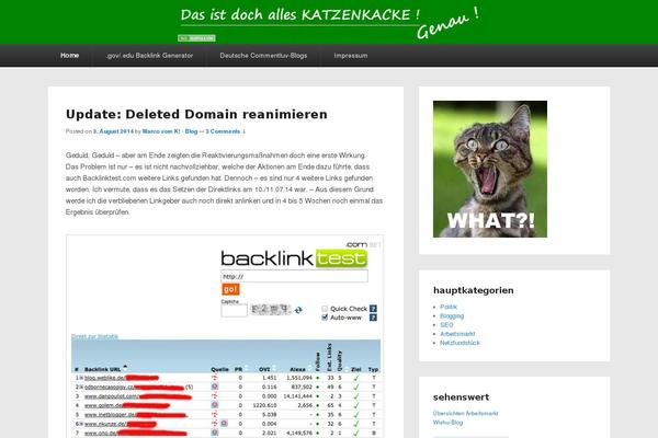 katzenkacke.net site used Catch Evolution