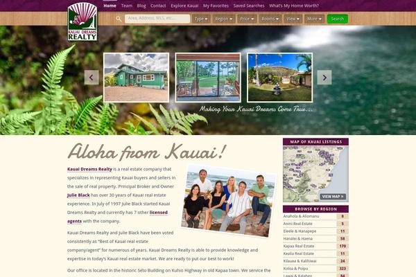 kauaidreams.com site used Kdr