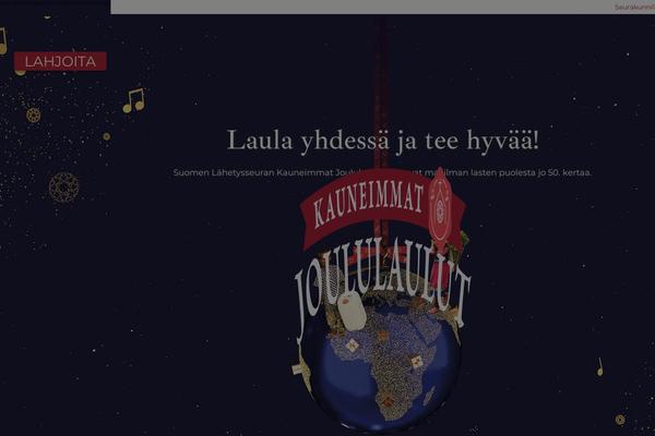 kauneimmatjoululaulut.fi site used Kauneimmatjoululaulut