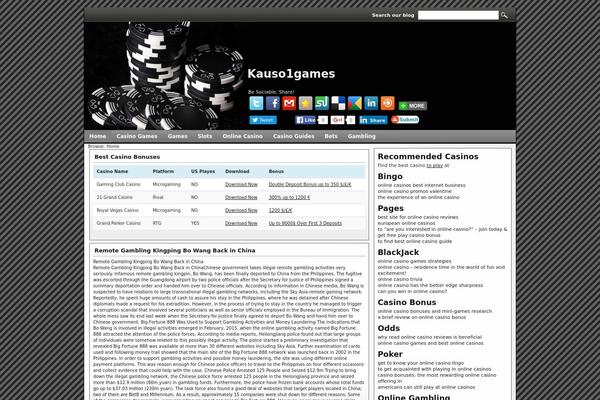 kauso1games.com site used Onlinecasinotemplate34
