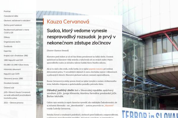 kauzacervanova.sk site used Confit