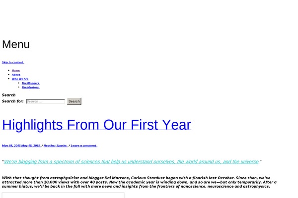 WordPress website example screenshot
