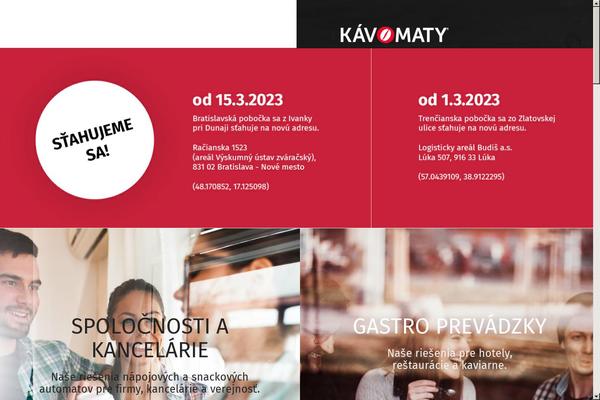 kavomaty.sk site used Kavomaty