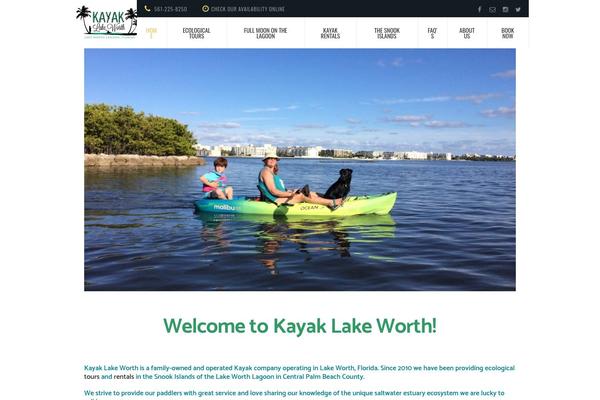 Kayaking theme site design template sample