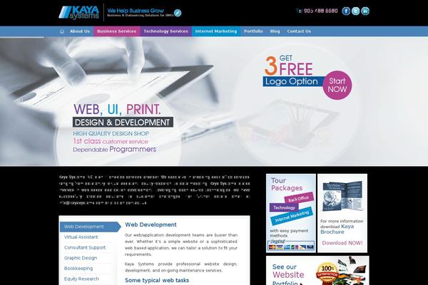 WordPress website example screenshot