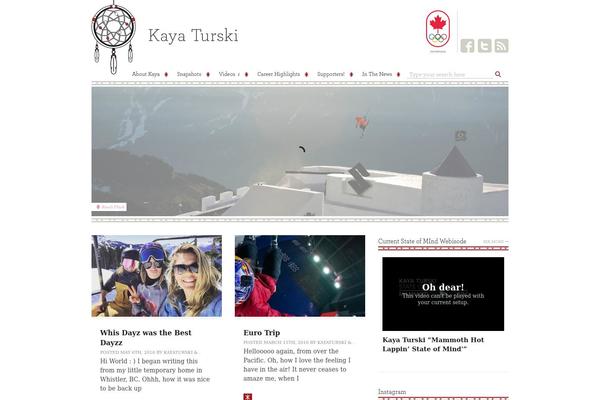 Kaya theme site design template sample