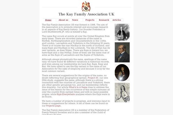 kayfamilyassociationuk.com site used Kfa