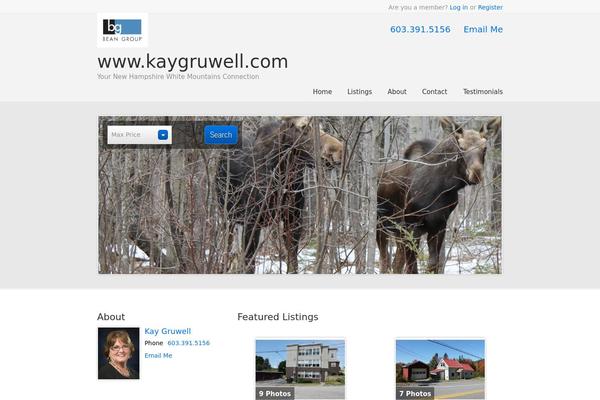 kaygruwell.com site used Franklin