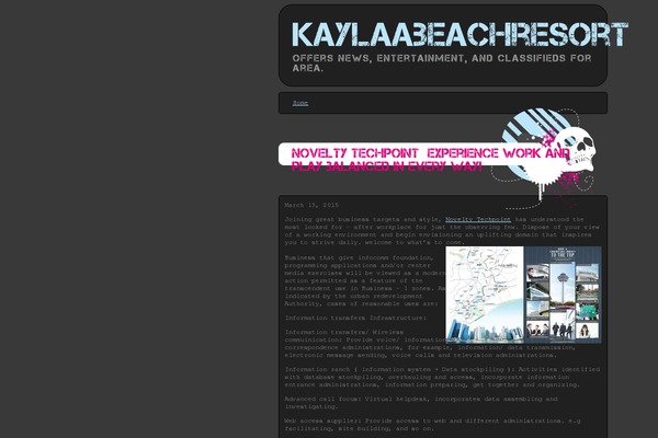 kaylaabeachresort.com site used Skulls