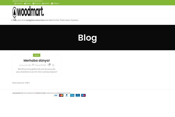 WoodMart theme site design template sample