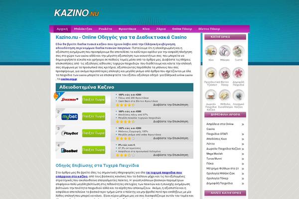 kazino.nu site used Frameworkjs