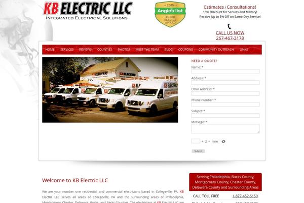 kbelectricpa.com site used Headway