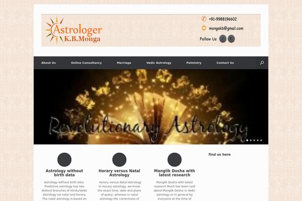 Vantage theme site design template sample