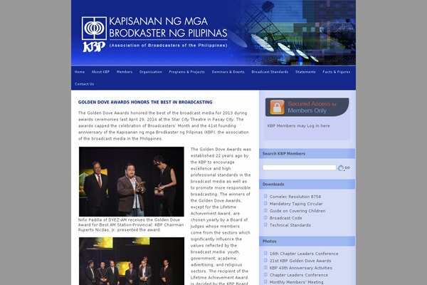 kbp.org.ph site used Kbp