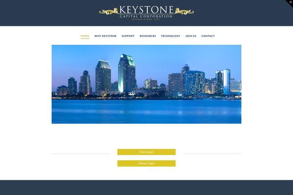 Keystone theme site design template sample